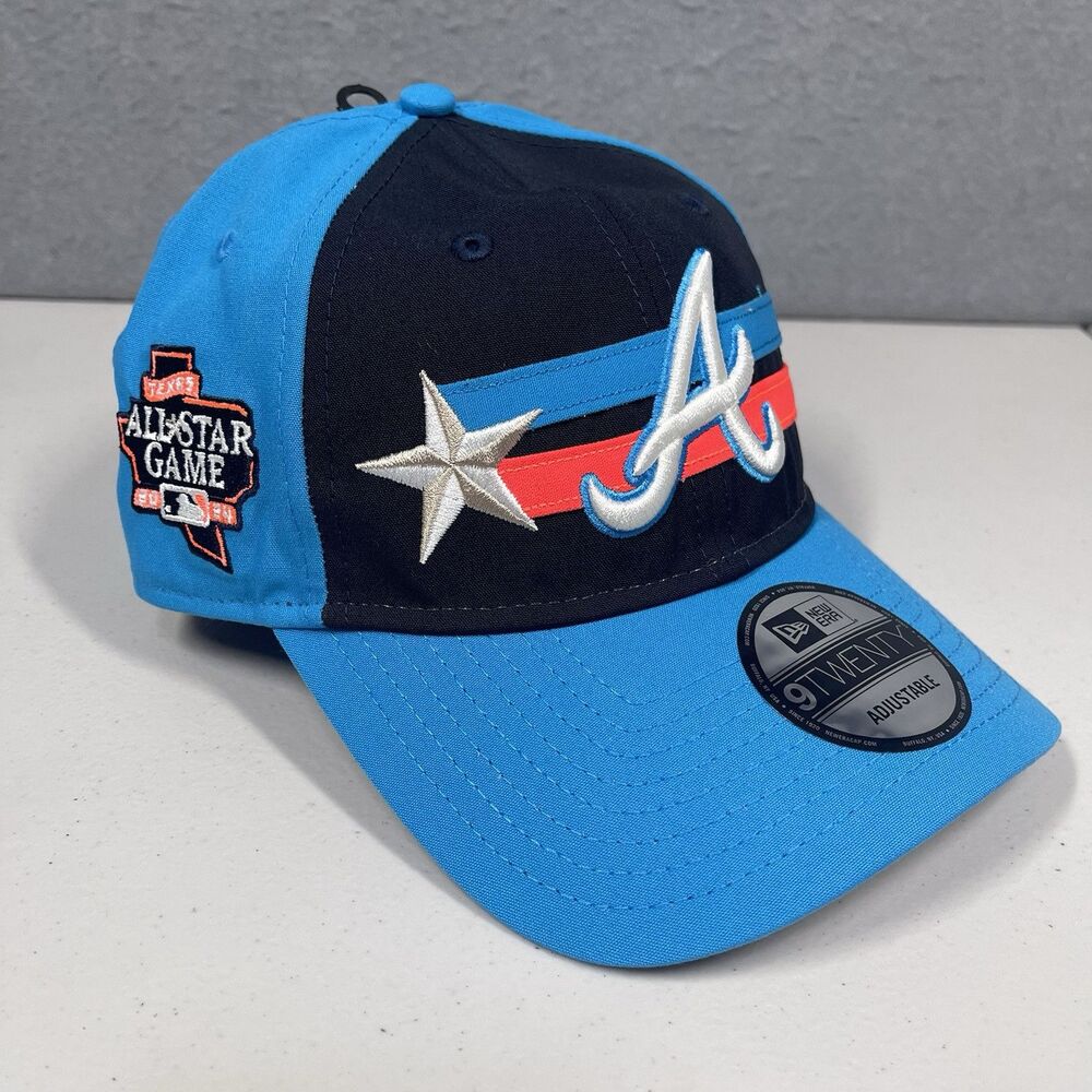 Atlanta Braves Hat Mens Adjustable Blue 2024 All Star Game On Field New Era Cap